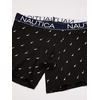 image:imageNautica Mens 3Pack Classic Cotton Stretch Boxer BriefsSea CobaltAlloySail Print Black White