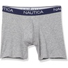 image:imageNautica Mens 4 Pack Heather Stretch Boxer Briefs2 Black HeatherCharcoal HeatherLight Grey Heather