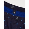 image:imageNautica Mens Classic Cotton 3Pack Woven BoxersPeacoatSurf the WebSails