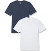 image:imageNautica Mens 3Pack Heathered Soft Stretch Cotton Crew Neck TShirts2 SnowPeacoat Heather