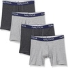 image:imageNautica Mens 4 Pack Heather Stretch Boxer Briefs2 Black HeatherCharcoal HeatherLight Grey Heather