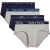 image:imageNautica Mens 4 Pack Limited Edition Cotton Stretch Briefs2 Peacoat2 Heather Grey  Assorted Wb