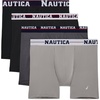 image:imageNautica Mens 4 Pack Limited Edition Micro Stretch Boxer BriefsCharcoal2 BlackAlloyassorted Wb