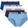 image:imageNautica Mens 4 Pack Limited Edition Micro Stretch BriefsSurf the WebWhitePeacoatAero Blueassorted Wb
