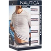 image:imageNautica Mens 4Pack Cotton Limited Edition Crew Neck TShirtsWhite  Nautica Flag Logo