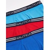 image:imageNautica Mens Classic Cotton 3Pack Boxer BriefsSea CobaltAero BlueNautica Red