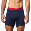 image:imageNautica Mens Classic Cotton 4pack Boxer BriefsPeacoat  RedAeroStwWhite Wb