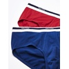 image:imageNautica Mens Classic Cotton Stretch 3Pack BriefsNautica RedEstate BlueSail Black