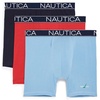 image:imageNautica Mens 3pack Cotton Stretch Limited Edition Boxer BriefsAero BlueNautica RedPeacoat