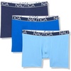 image:imageNautica Mens 3pack Modal Stretch Boxer BriefsPeacoatSurf the WebAero Blue