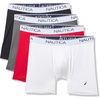 image:imageNautica Mens 4 Pack Stretch Micro Boxer BriefsBlackWhiteLeadNautica Red