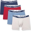 image:imageNautica Mens 4pack Brushed Micro Boxer BriefsPeacoatRhubarb RoseSummit BlueAlloy