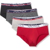 image:imageNautica Mens 4pack Limited Edition Micro BriefsBlackLead AlloyNautica Redassorted Wb
