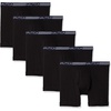image:imageNautica Mens 5 Pack Classic Cotton Boxer BriefsBlack 5 Pack