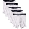 image:imageNautica Mens 5 Pack Classic Cotton Boxer BriefsWhite 5 Pack