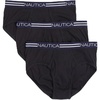 image:imageNautica Mens Classic Cotton 3pack Fly Front BriefsBlack  3 Pack