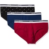 image:imageNautica Mens Classic Cotton Stretch 3Pack BriefsNautica RedEstate BlueSail Black