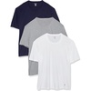 image:imageNautica Mens Cotton Crew Neck 3Pack TShirtsWhitePeacoatHeather Grey