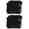 image:imageNautica Womens No Show Socks Moisture Wicking Low Cut Ankle Socks 12 PackSolid Black