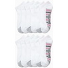 image:imageNautica Womens No Show Socks Moisture Wicking Low Cut Ankle Socks 12 PackWhiteGrey Multi