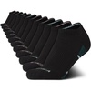 image:imageNautica Womens No Show Socks Moisture Wicking Low Cut Ankle Socks 12 PackBlack