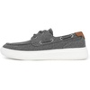 image:imageNAUTICA Mens LaceUp Boat Shoe Casual Loafers Comfort Sneaker  Walking MoccasinCharcoal Canvas