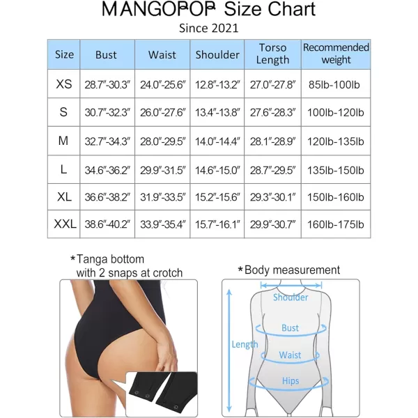 MANGOPOP Bodysuits for Women Long Sleeve Square Neck Tops  Shapewear for Women Thong BodysuitMANGOPOP Bodysuits for Women Long Sleeve Square Neck Tops  Shapewear for Women Thong Bodysuit