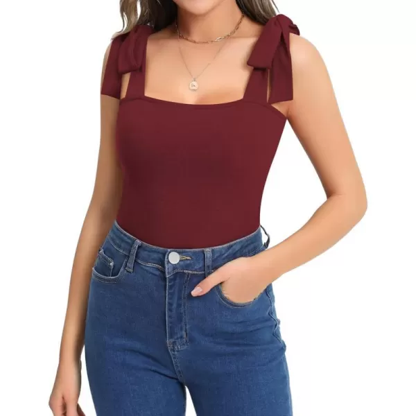 Short Sleeve Burgundy