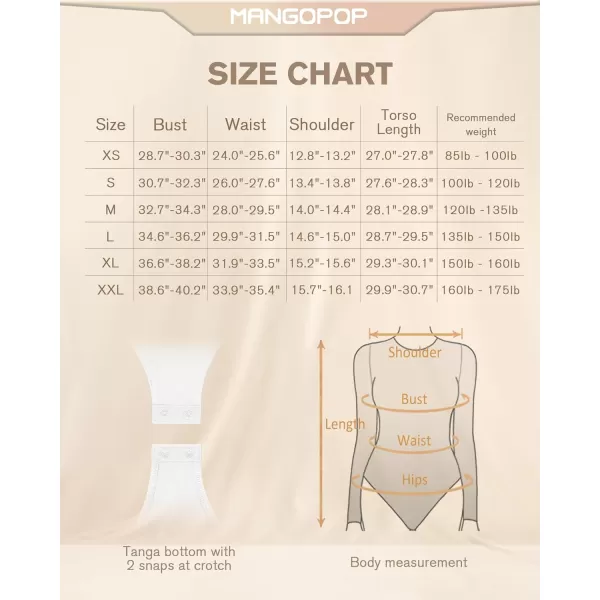 MANGOPOP Long Sleeve Bodysuit for Women Fleece Lined Slimming Crew Neck Bodysuits for Women Going Out Thermal TopsLong Sleeve Mocha Fleece Lined