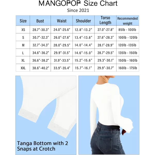 MANGOPOP Long Sleeve Bodysuit for Women Sexy Square Neck Body Suits Flare Sleeves Going Out TopsA Long Sleeve White