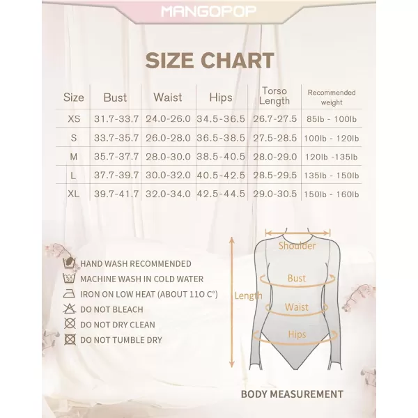 MANGOPOP Long Sleeve Thong Bodysuit Shapewear Tummy Control Crew Neck Seamless Body Suit for Women Ribbed BasicBurgundy