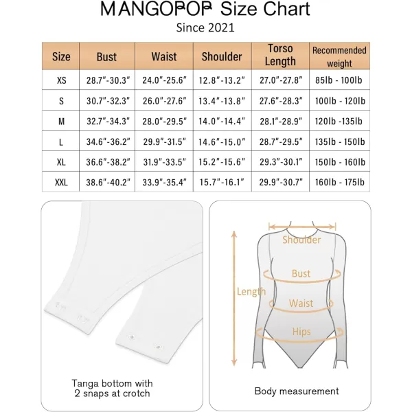 MANGOPOP Mock Turtleneck Bodysuit Mesh Sheer Long Sleeve Bodysuits for Women Sexy TopsWhite