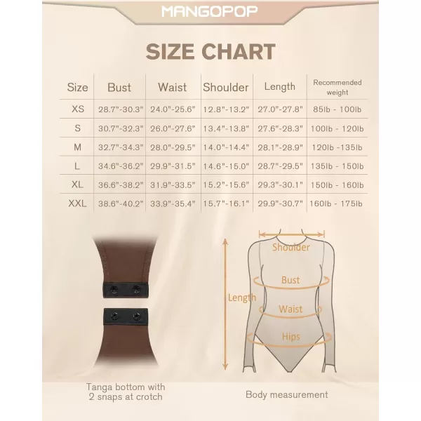 MANGOPOP Womens Cutout Front T Shirt Sleeveless Long Sleeve Short Sleeve Bodysuit JumpsuitsD Long Sleeve Coffee