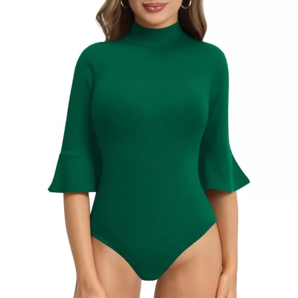 3/4 Sleeve Deep Green