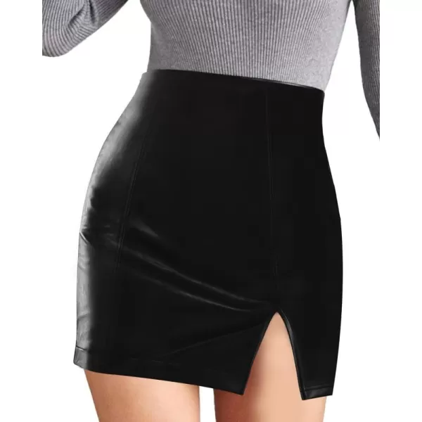 MANGOPOP Leather Skirt for Women Faux Mini High Waist Mini Short Faux Leather Bodycon SkirtsMANGOPOP Leather Skirt for Women Faux Mini High Waist Mini Short Faux Leather Bodycon Skirts