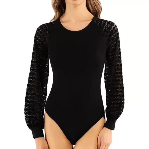 Lace Long Sleeve Black