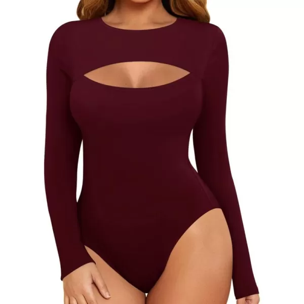 Long Sleeve Burgundy (Round Neck)