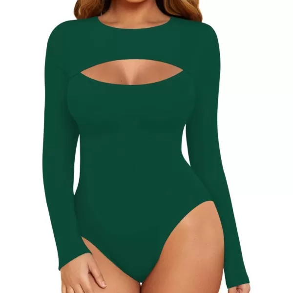 Long Sleeve Deep Green (Round Neck)