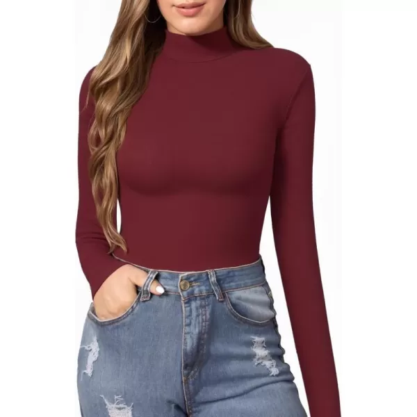 D Long Sleeve Burgundy