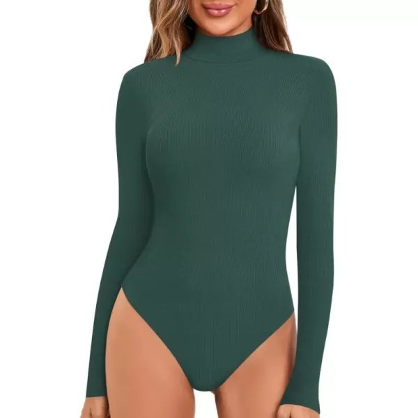 Long Sleeve Deep Green(rib)