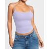 imageMANGOPOP Womens Camisole Tank Tops Square Neck Spaghetti Strap Cami Double Lined Sleeveless Crop Top Sexy ShirtsC Very Peri