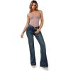 imageMANGOPOP Womens Tummy Control Thong Bodysuit Shapewear Spaghetti Strap Cami Body Suit Compression Body Shaper Tank TopsUmber