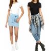 imageMANGOPOP Womens Round Neck Short Sleeve Bodysuit T Shirts Basic Body Suit TopsA1short Sleeve White