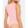 imageMANGOPOP Womens Square Neck Tank Top Bodysuit Sexy Double Lined Sleeveless Thong Body Suits Going Out TopsB11sleeveless Blushing Bride