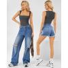imageMANGOPOP Womens Square Neck Tank Top Bodysuit Sexy Double Lined Sleeveless Thong Body Suits Going Out TopsB12sleeveless Deep Grey