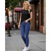 imageMANGOPOP Womens Tops Summer Trendy Cap Sleeve T Shirts Crew Neck Tunic Dressy Business Casual Work Outfits Clothes 2025Black