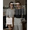 imageMANGOPOP Long Sleeve Shirts for Women Thermal Crew Neck Fitted Fleece Tops Trendy Going Out Fall Winter Womens Tops 2025A02 White