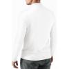 imageMANGOPOP Mens Mock Turtleneck Shirts Long Sleeve Shirts Pullover Ribbed Sweater Fall Fashion 2025A02 White