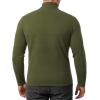 imageMANGOPOP Mens Turtleneck Long Sleeve Shirts Thermal Undershirt Relaxed Fit Fleece Tops Fall Winter Fashion 2025Army Green