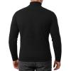 imageMANGOPOP Mens Turtleneck Long Sleeve Shirts Thermal Undershirt Relaxed Fit Fleece Tops Fall Winter Fashion 2025Black